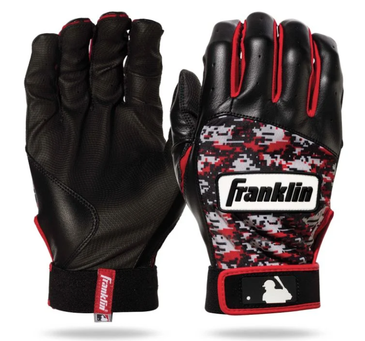 YOUTH - Franklin Digitek Batting Glove  Red-Camo