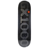 GX1000 Skateboard Deck OG Logo Black/Black 8.5" x 32.125"