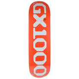 GX1000 Skateboard Deck OG Logo Orange 8.62" x 32.125"