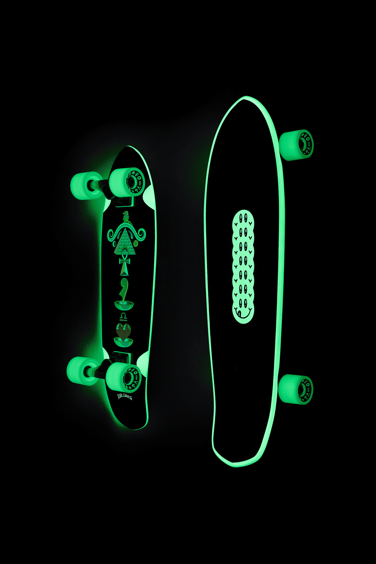 Globe Big Blazer Complete Longboard 32" Hypnagoga Glow in Dark