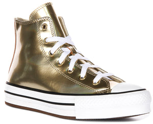 Converse Chuck Taylor All Star A12606C In Gold Metallic For Junior