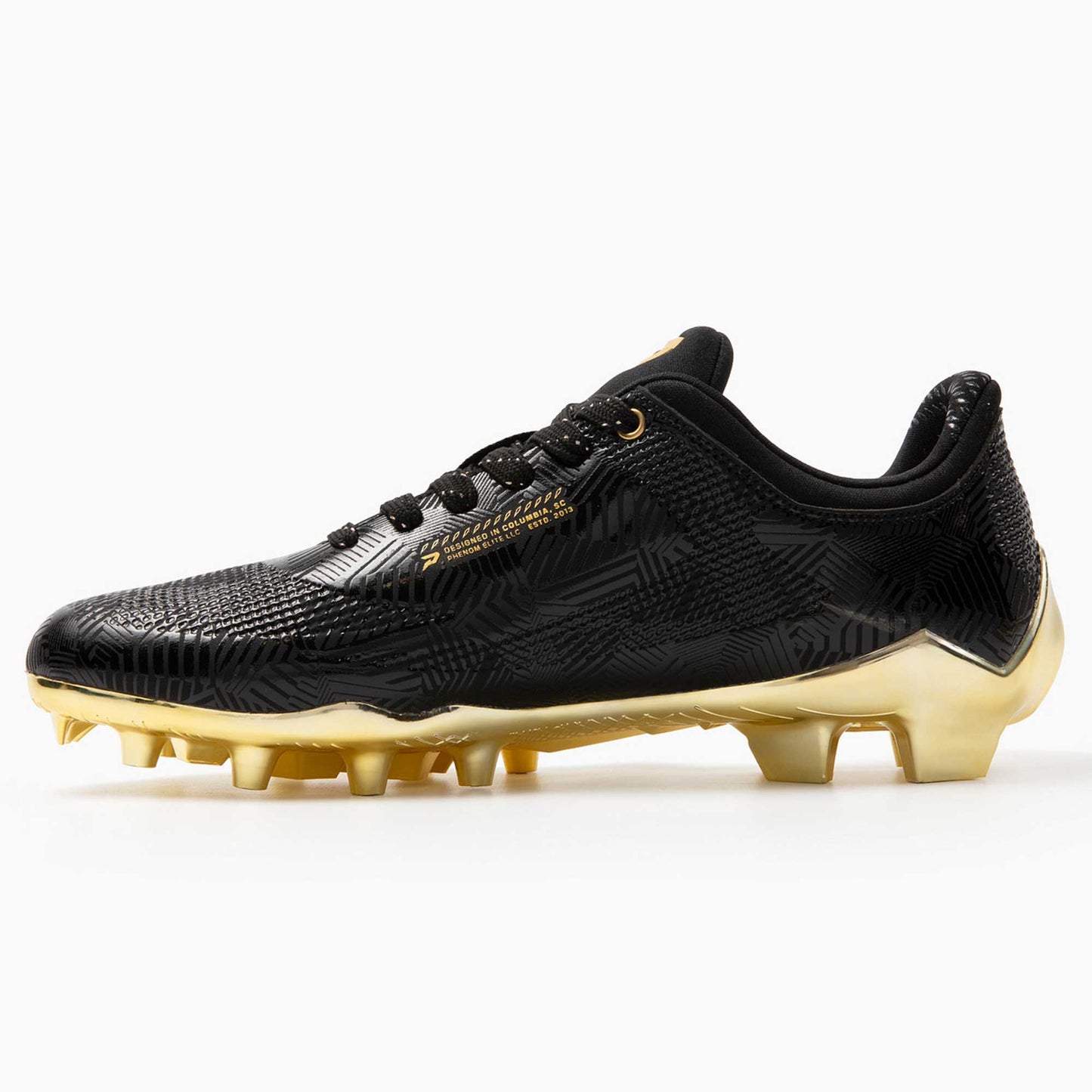 Phenom Elite Quantum Carbon Football Cleats – Gold Rush (Black & Gold)
