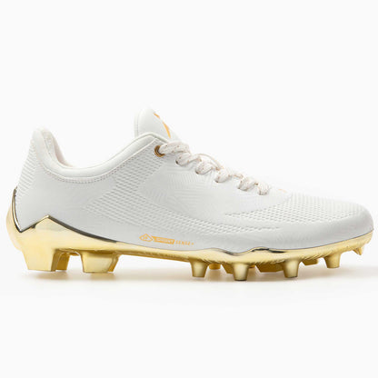 Phenom Elite Quantum Carbon Football Cleats – Gold Rush (White & Gold)