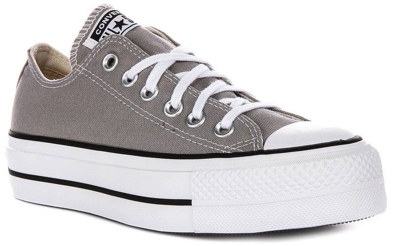 Converse All Star A07573C Platform In Grey For Women