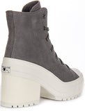 Converse Chuck 70s De Luxe Heel A12327C In Grey Suede