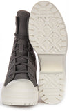 Converse Chuck 70s De Luxe Heel A12327C In Grey Suede
