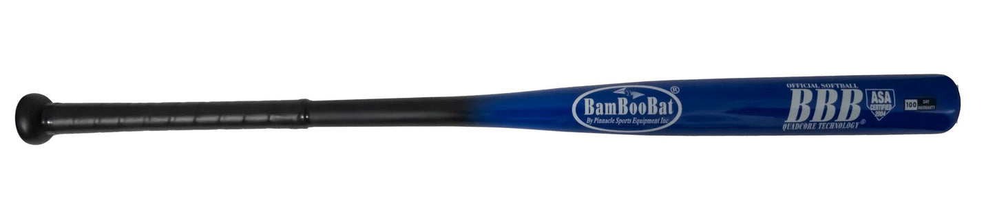 BamBooBat Bamboo Softball Bat ASA Approved Slow Pitch Bat – 34" Adult Wood Softball Bat