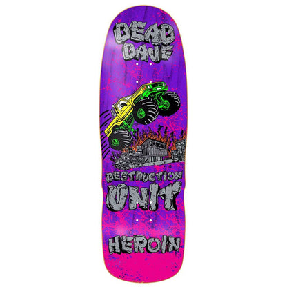 Heroin Skateboard Deck Dead Dave Knock Off (Assorted) 10.1" x 32"