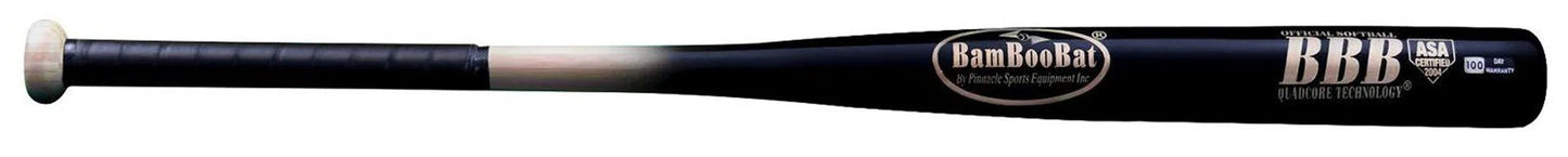 BamBooBat Bamboo Softball Bat ASA Approved Slow Pitch Bat – 34" Adult Wood Softball Bat