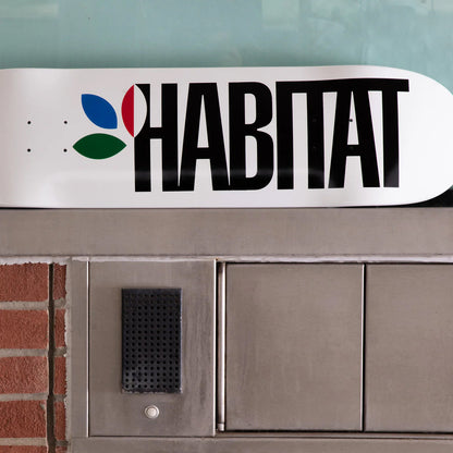 Habitat Skateboard Deck Apex Twin White 8.25" x 32.125"