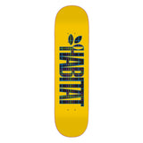 Habitat Skateboard Deck Apex Twin Textile Yellow 8.5" x 32.5"