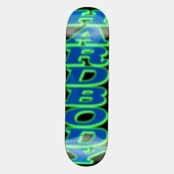 Hardbody Skateboards Stacked Spot Logo Deck 8.25" Short
