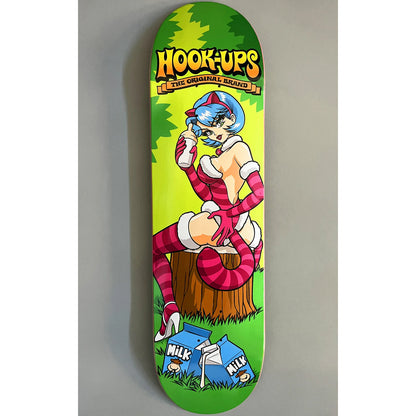 Hook Ups Skateboard Deck Cheshire Cat in Wonderland 8.5" x 32.25"