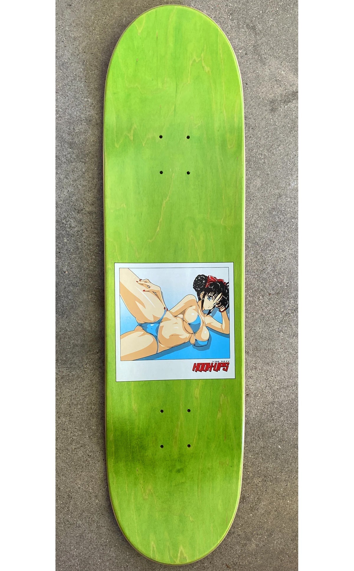 Hook Ups Skateboard Deck Workout Girl 8.5" x 32.25"