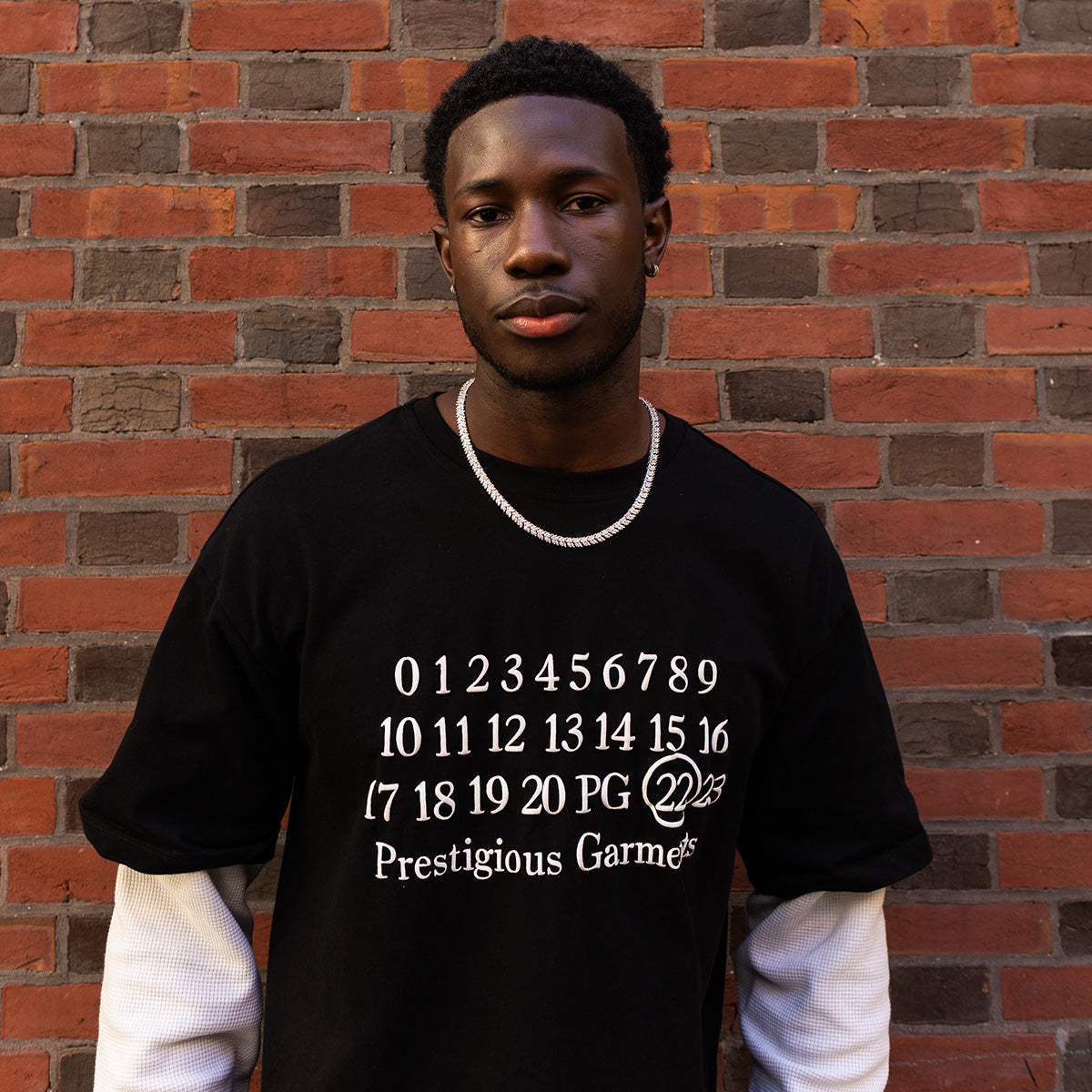 Iced Herringbone Chain in White Gold- 7mm