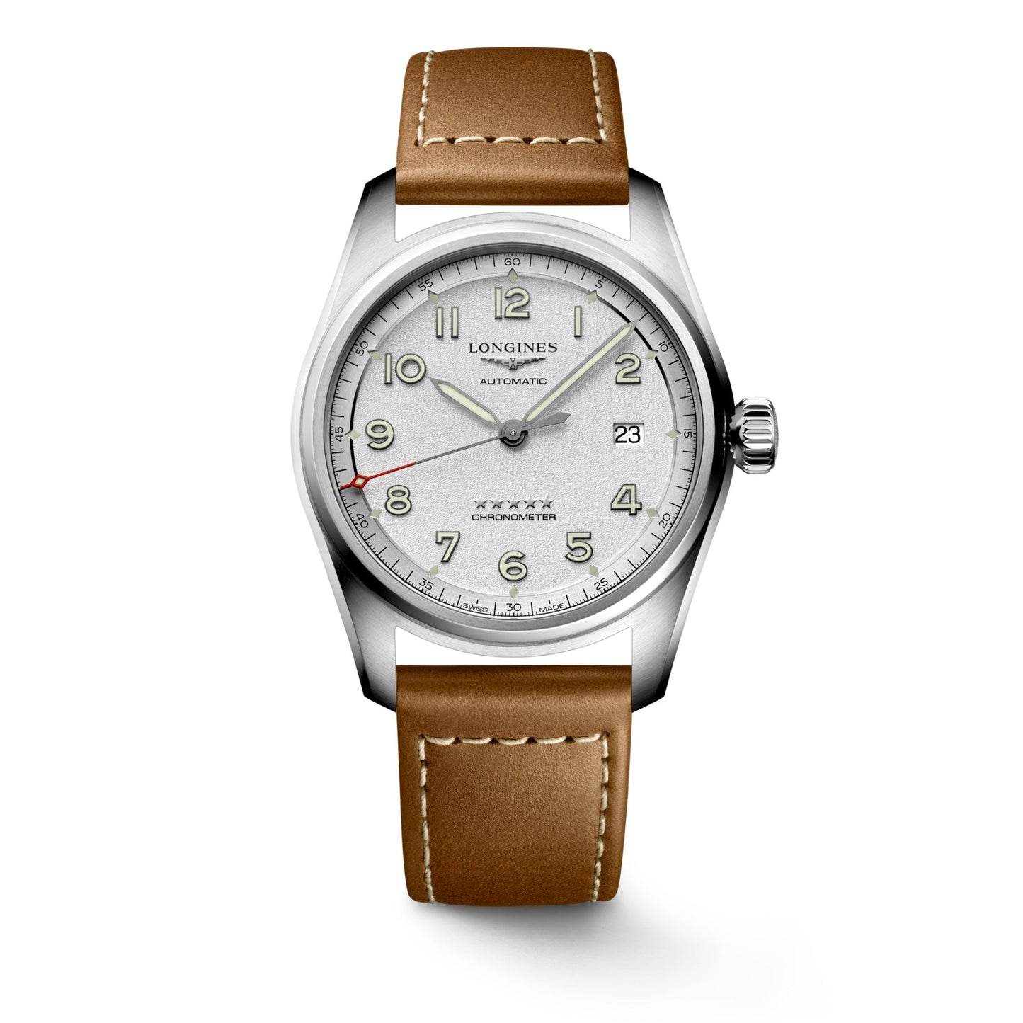 Spirit 40 mm Silver on Strap *