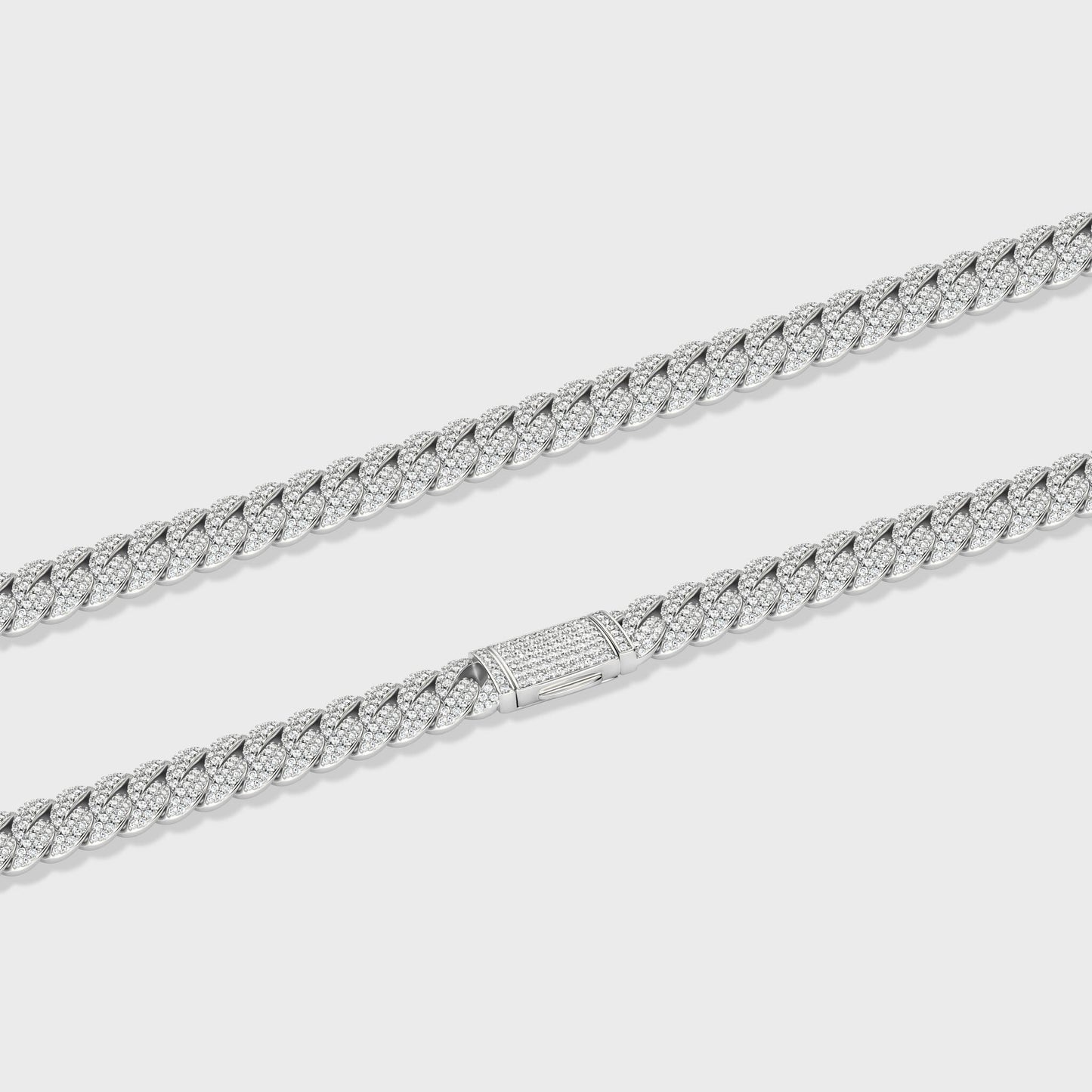 Iced Cuban Chain (Silver) - 10mm