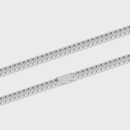 Iced Cuban Chain (Silver) - 10mm