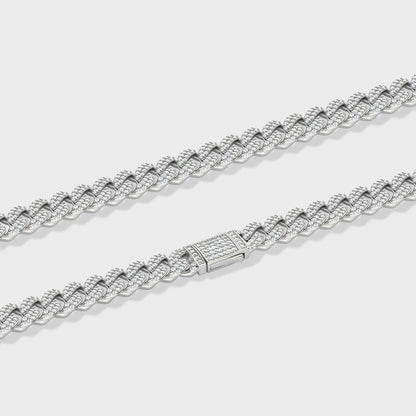 Iced Cuban Chain (Silver) - 12mm