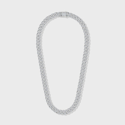 Iced Cuban Chain (Silver) - 12mm