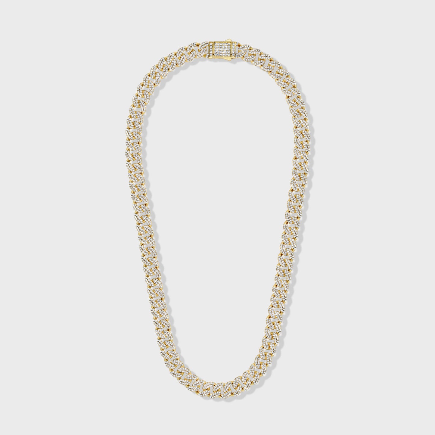 Iced Cuban Chain (Gold) - 12mm