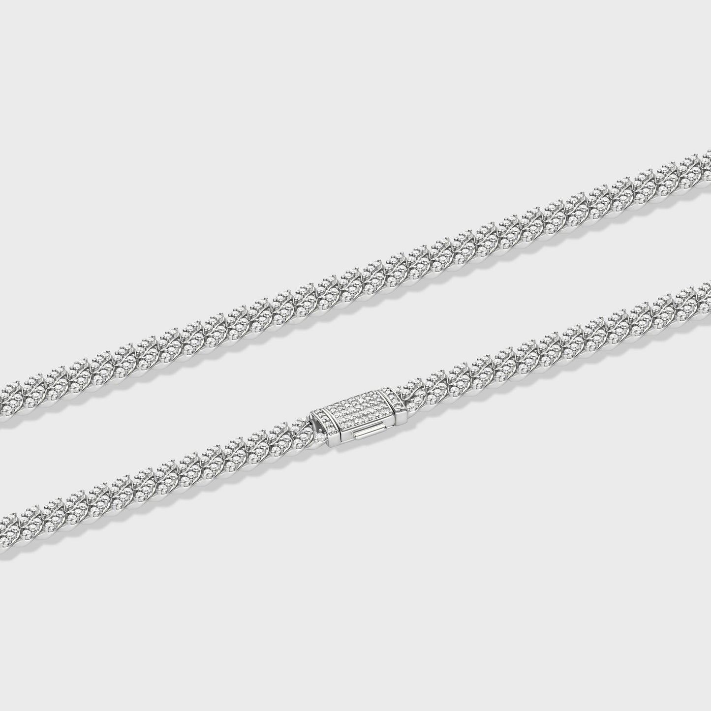 Iced Cuban Chain (Silver) - 8mm