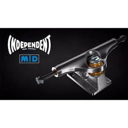Independent 139 Mid Inverted Kingpin Truck Set Polished Silver