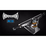 Independent 139 Mid Inverted Kingpin Truck Set Polished Silver