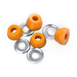 Independent Standard Conical Cushion Bushings 2 Pair w/ Washers 90a Medium Orange