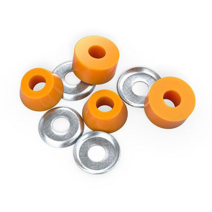 Independent Standard Cylinder Cushion Bushings 2 Pair w/ Washers 90a Medium Orange