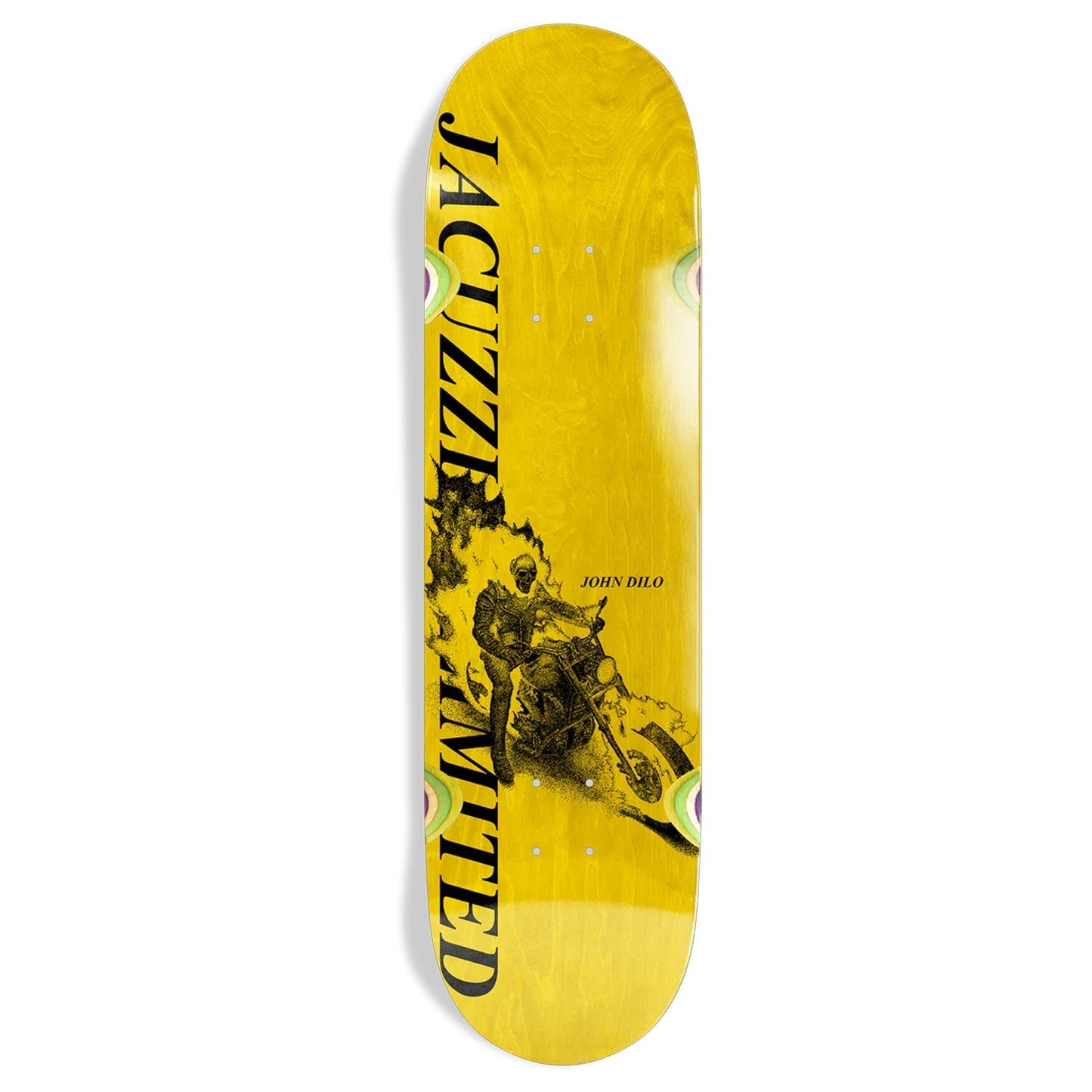 Jacuzzi Skateboard Deck John Dilo Skull Cycle 8.5" x 32.325"