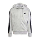 Essentials 3 Stripes Fleece FZ Hoody - Mens