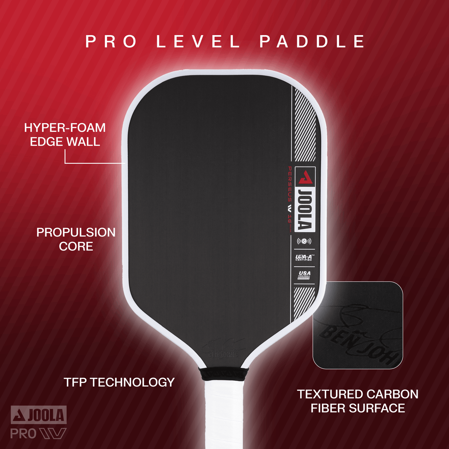 JOOLA Pickleball Schläger Ben Johns Perseus Pro IV 16
