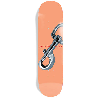 Jacuzzi Skateboard Deck Carabiner Jet Ski Peach 8.5" x 31.5"