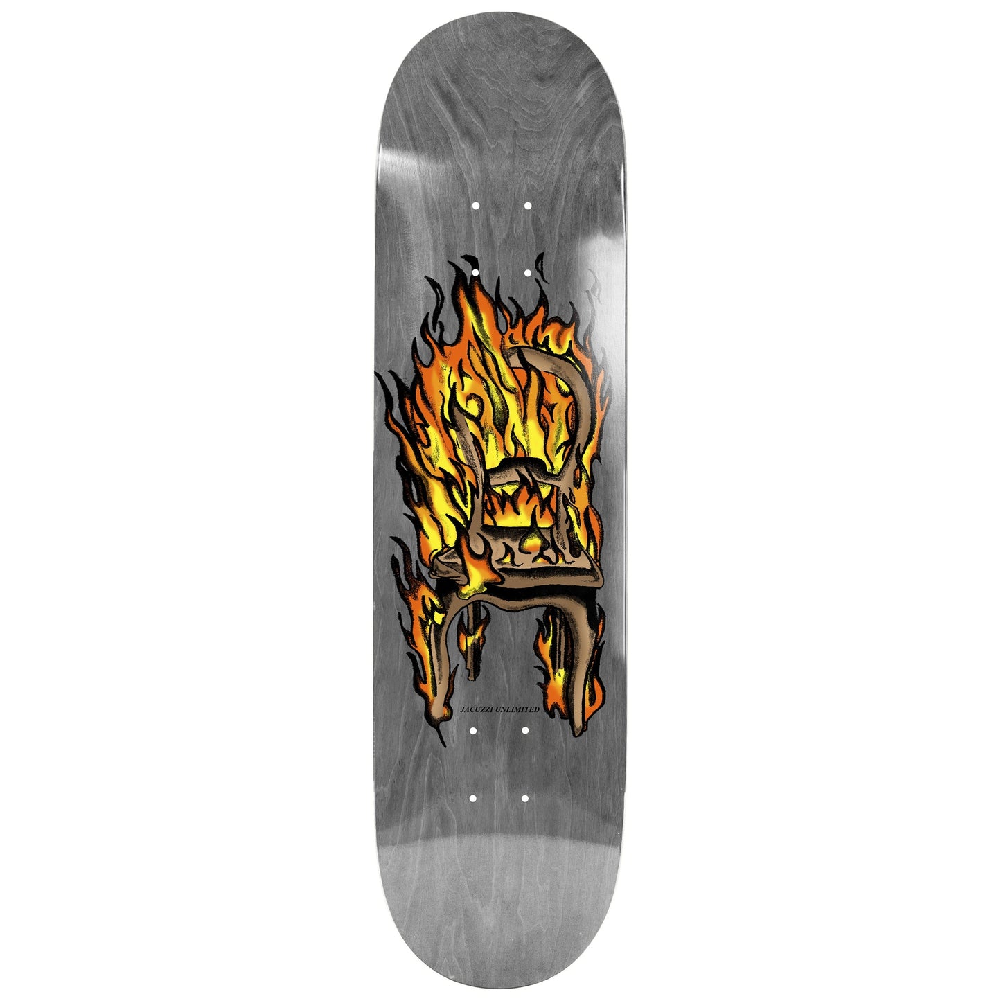 Jacuzzi Skateboard Deck Chair on Fire Twin Tail 8.5" x 32.325"