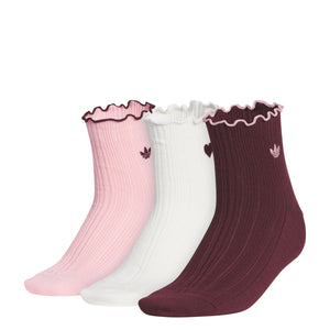 3 Pack Medium Originals Ruffle Quarter
