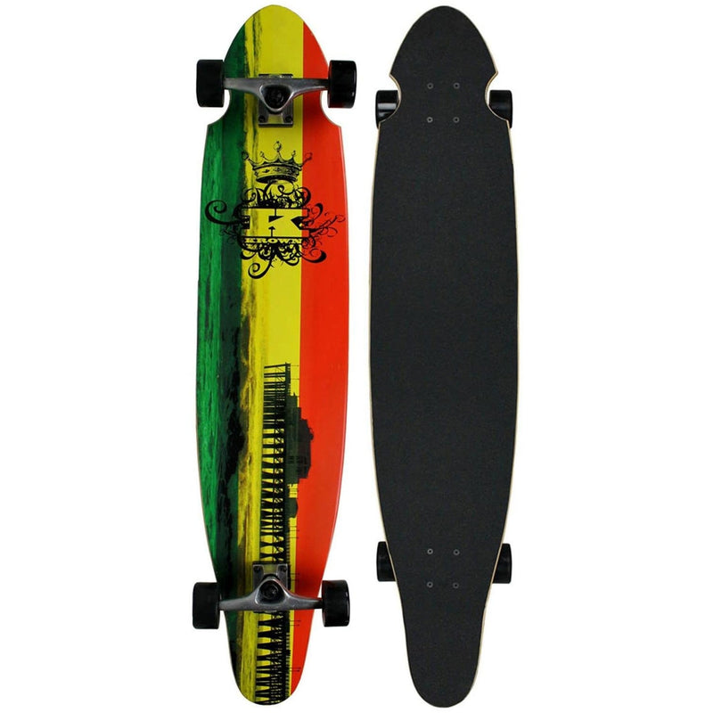 Krown Longboard Complete Kicktail Rasta