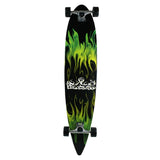 Krown Longboard Complete Pintail Green Flame