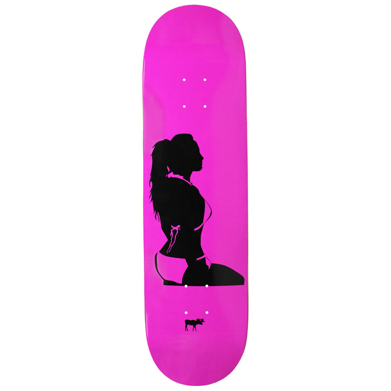 Moose Deck Canadian Maple Girl Silhouette Pink 8.25"
