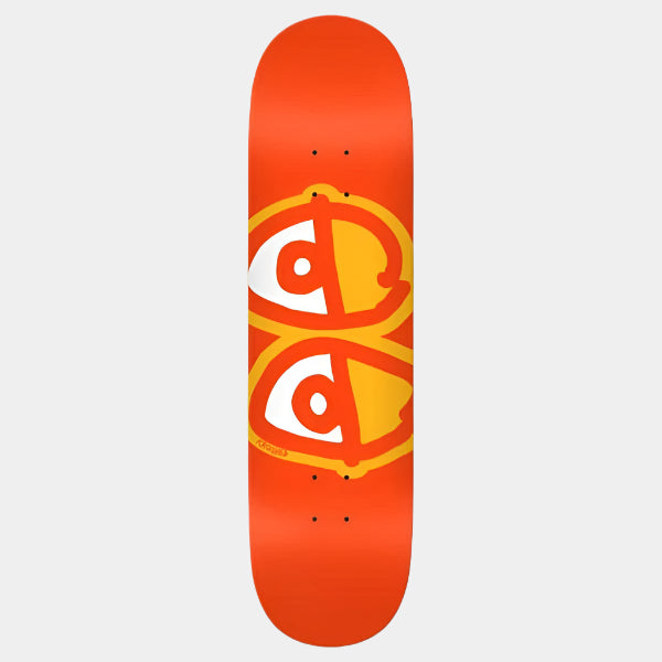 Krooked Skateboards Team Eyes Deck 8.25" Orange