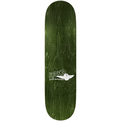 Krooked Skateboard Deck Kamo Wheel Wells White 8.5" x 31.85"