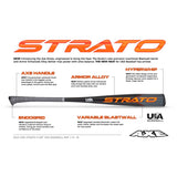 AXE 2023 STRATO USA BAT (-10) 2-5/8" BASEBALL BAT