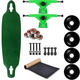 Moose Longboard Complete 9" x 36" Drop Through Stained Green