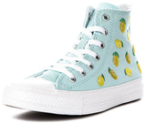 Converse Chuck Taylor A16555C In Light Blue Lemon Print Juniors