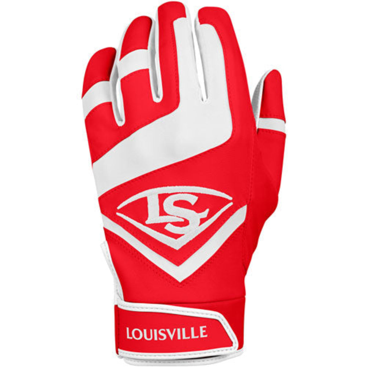 Louisville Slugger Adult Genuine Batting Gloves - Red / White