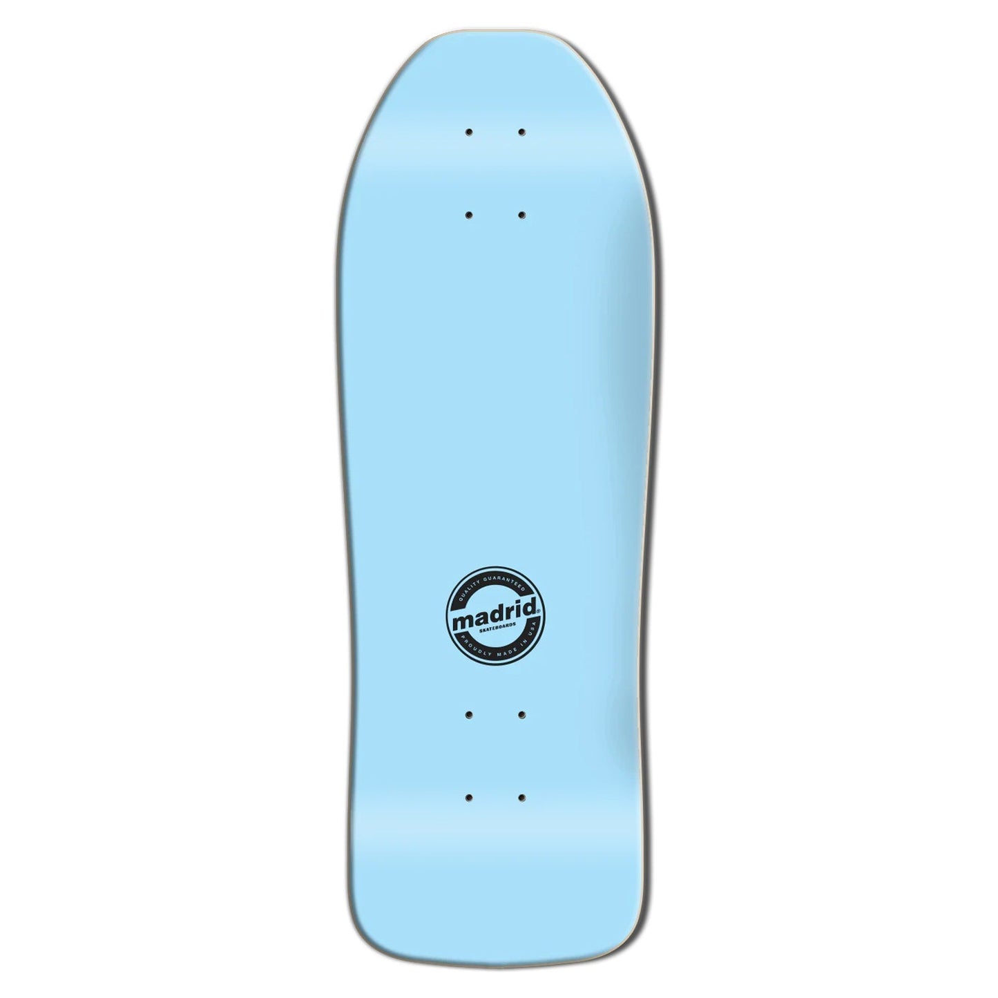 Madrid Skateboard Deck Beau Brown Mayan Re-Issue Light Blue 10.25" x 30"