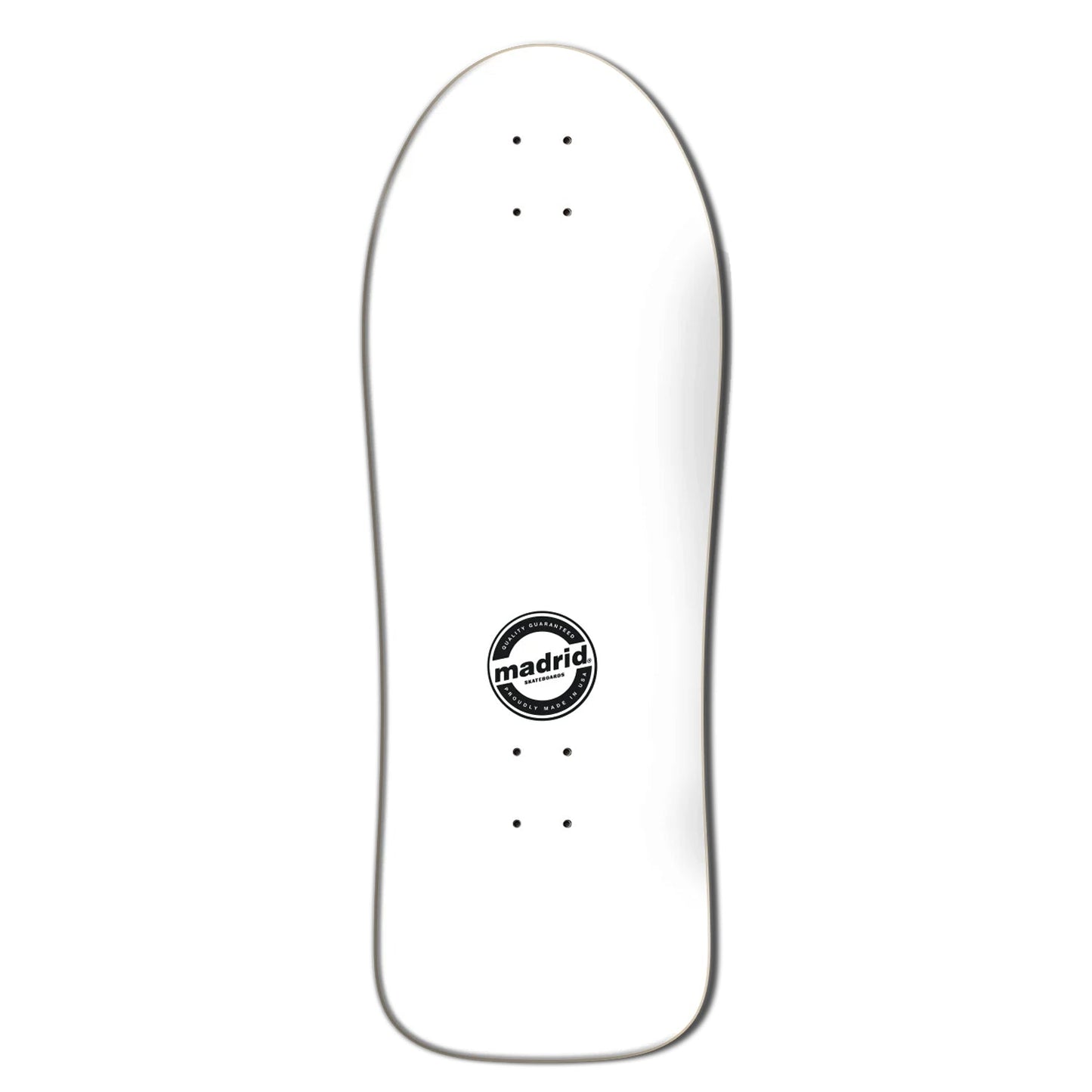 Madrid Skateboard Deck Gary Sanderson Atomic Man Reissue White 10.62" x 30.25"