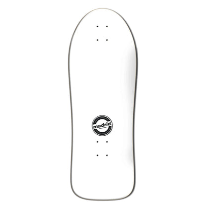 Madrid Skateboard Deck Gary Sanderson Atomic Man Reissue White 10.62" x 30.25"