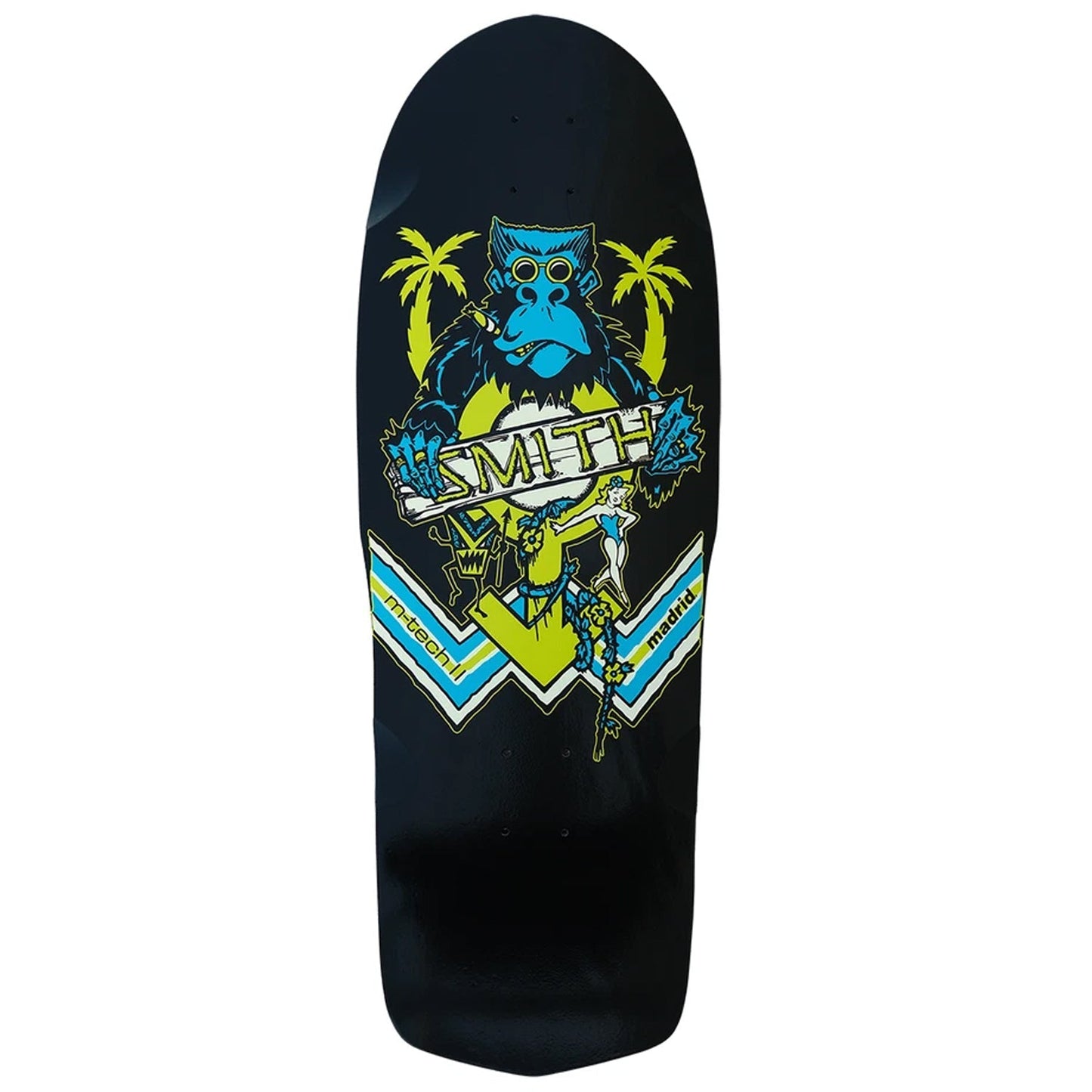 Madrid Skateboard Deck Mike Smith Ape Reissue Black 10" x 30.75"