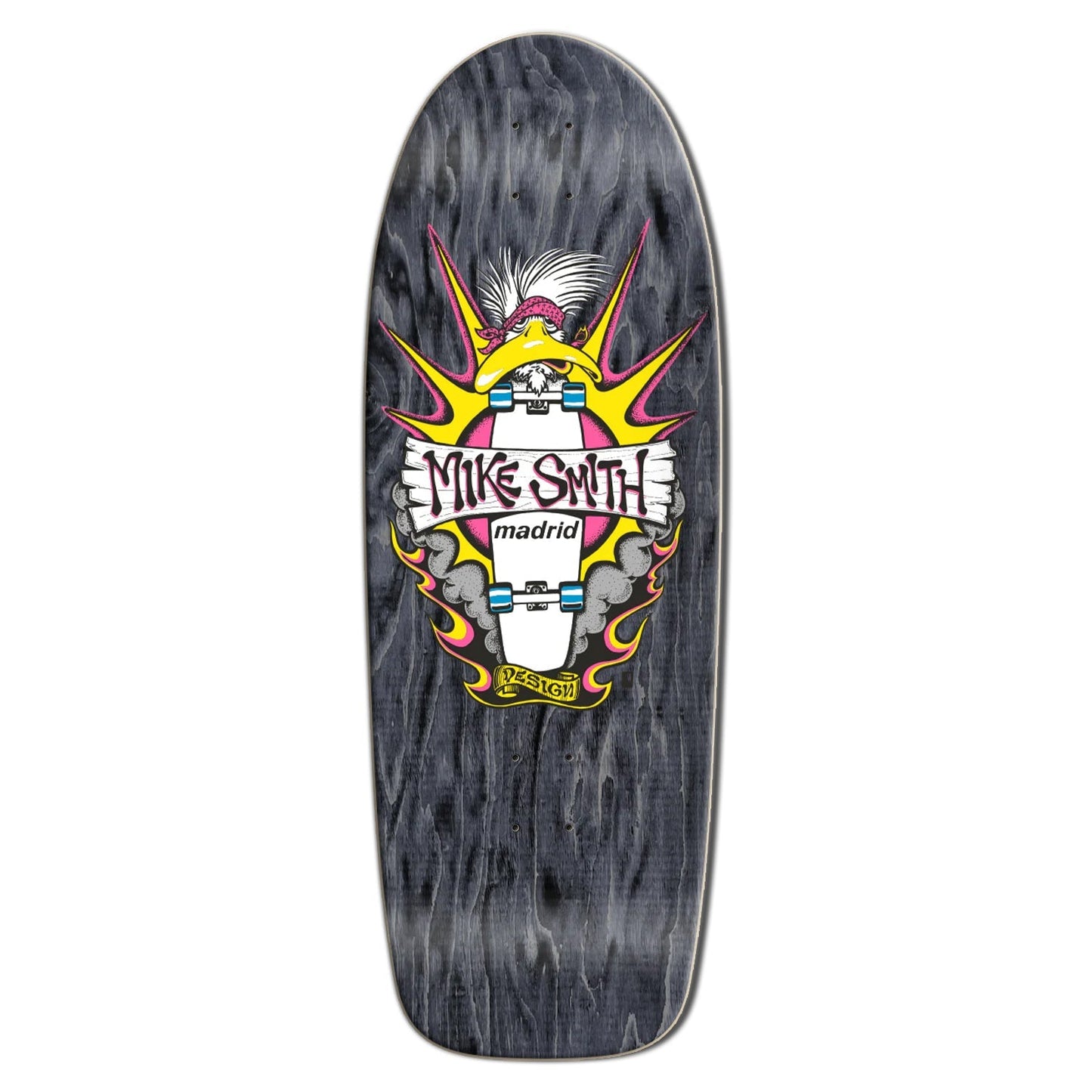 Madrid Skateboard Deck Mike Smith Duck Reissue Black 10.75" x 31"